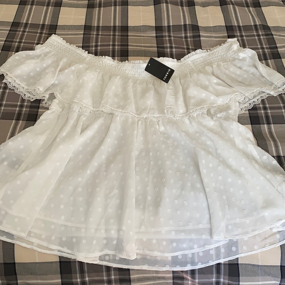 Torrid off shoulder top